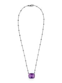 AMETHYST AND DIAMOND NECKLACE