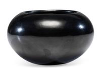 Blackware Pottery Bowl, with Gunmetal Finish 1956-1965