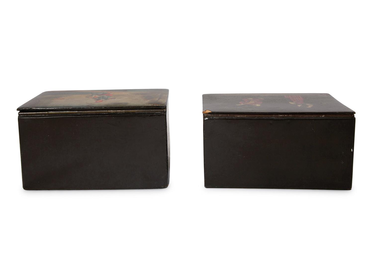 Two Russian Lacquer Boxes