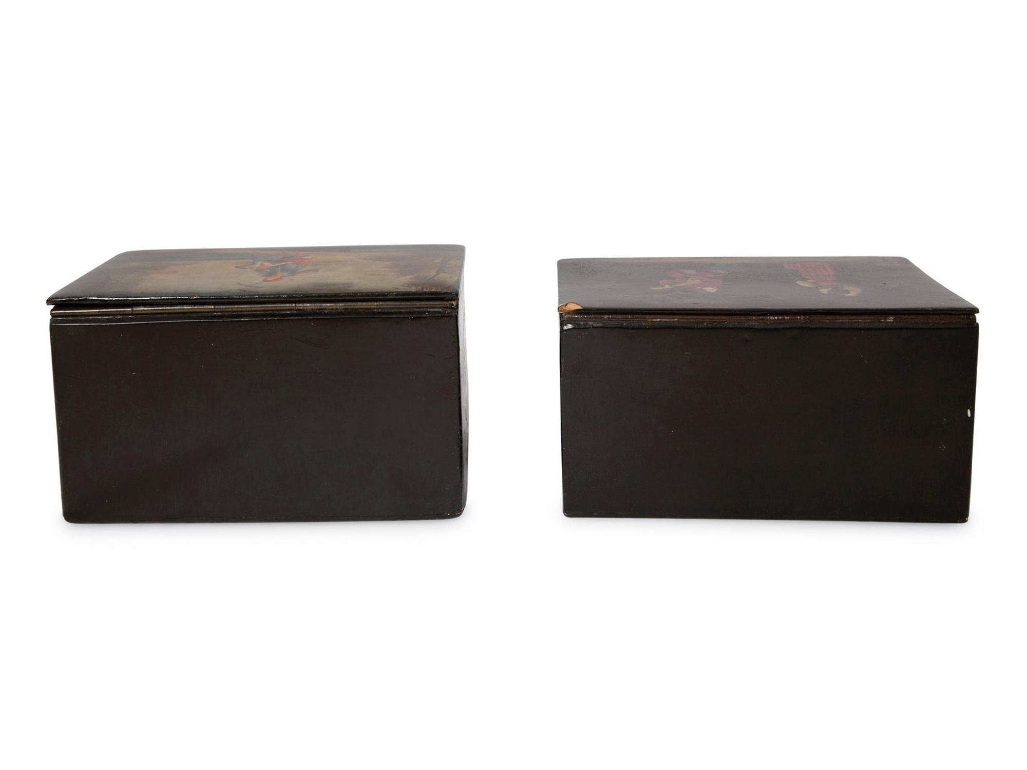 Two Russian Lacquer Boxes