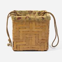 Ed Rossbach (American, 1914-2002) Bamboo Box-Form Basket, USA, circa 1960s