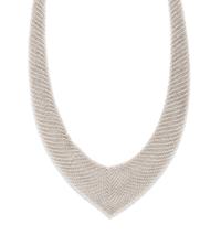 TIFFANY & CO., ELSA PERETTI, STERLING SILVER 'MESH SCARF' NECKLACE