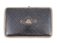 A Russian Niello Silver Cigarette Case