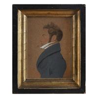 Anglo-American School 19th century Seven portrait miniatures of ladies and gentlemen, early 19th century