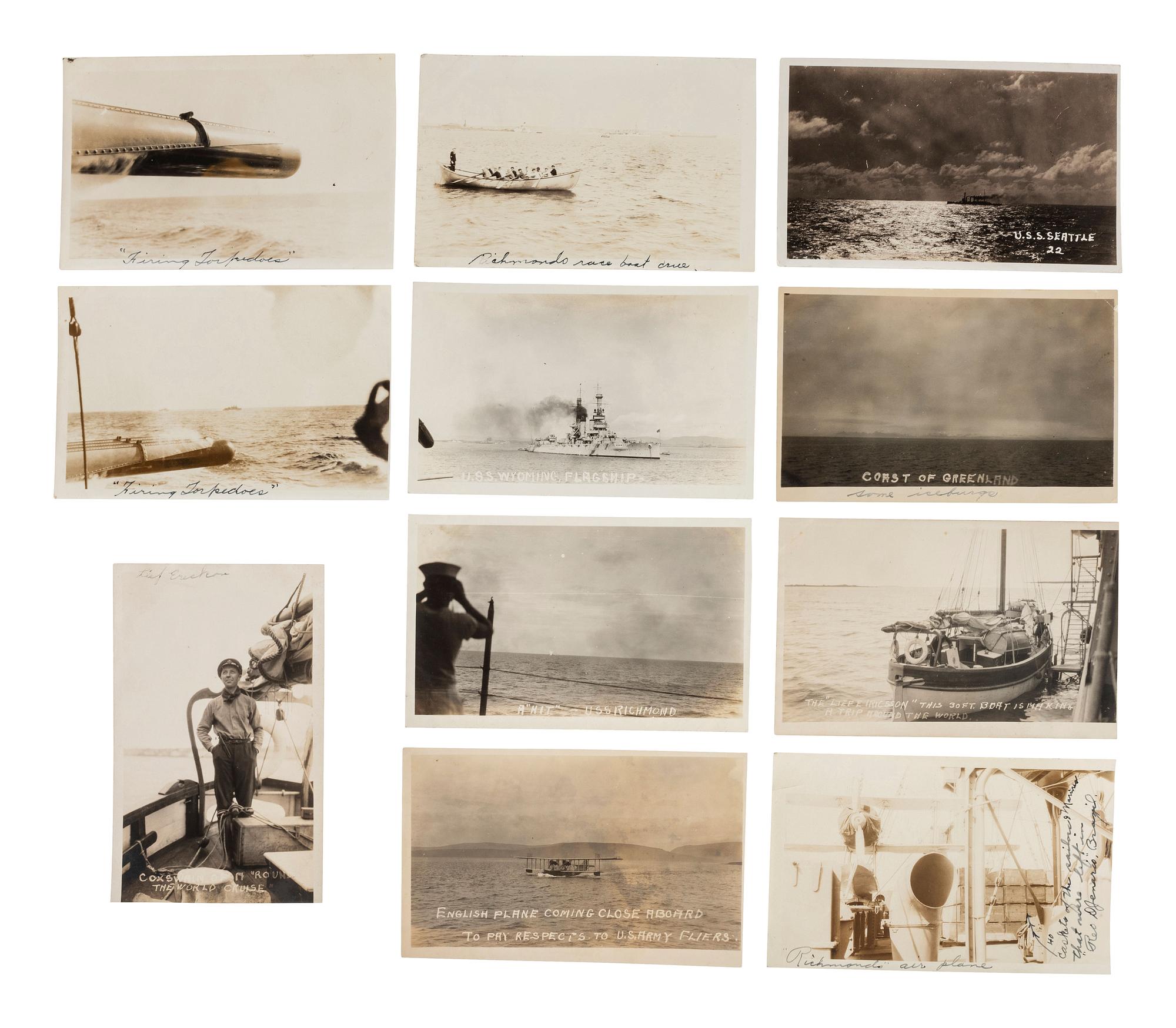 [SPANISH-AMERICAN WAR] -- [WORLD WAR I & II]. A group of photographs and documents involving the Spanish American War through World War I and II, including: