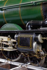 A Rare and Impressive Live Steam 7 1/4-Inch Gauge Painted Metal Great Western Railway-Class 6000: King George V Locomotive and Ride-On Tender
