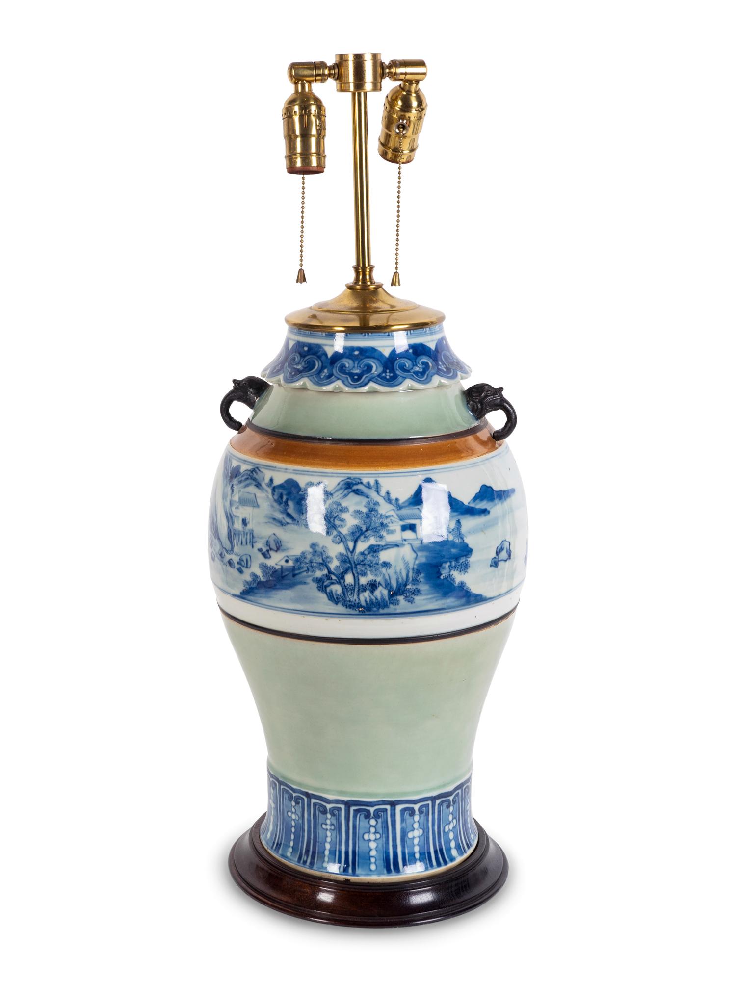 An Asian Blue and White Porcelain Vase