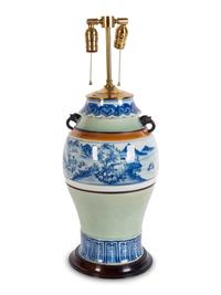 An Asian Blue and White Porcelain Vase