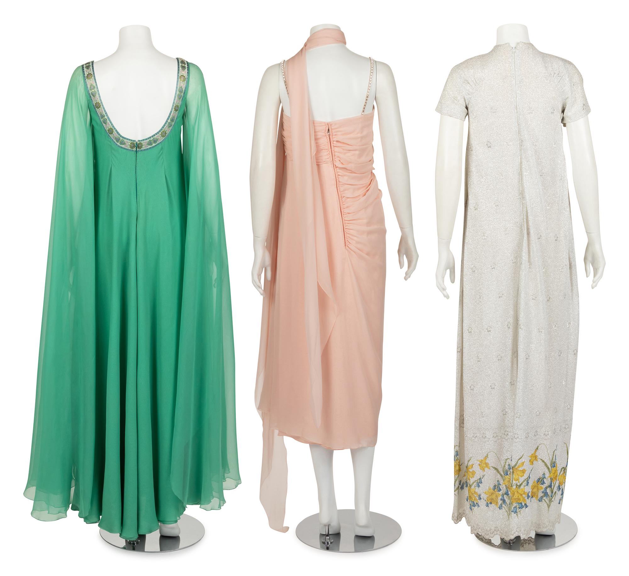Three Stavropoulos Evening Dresses, 1970s