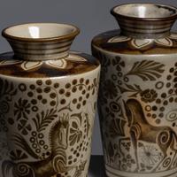 Pair of Ceramic Vases Atelier Primavera, c. 1930 France