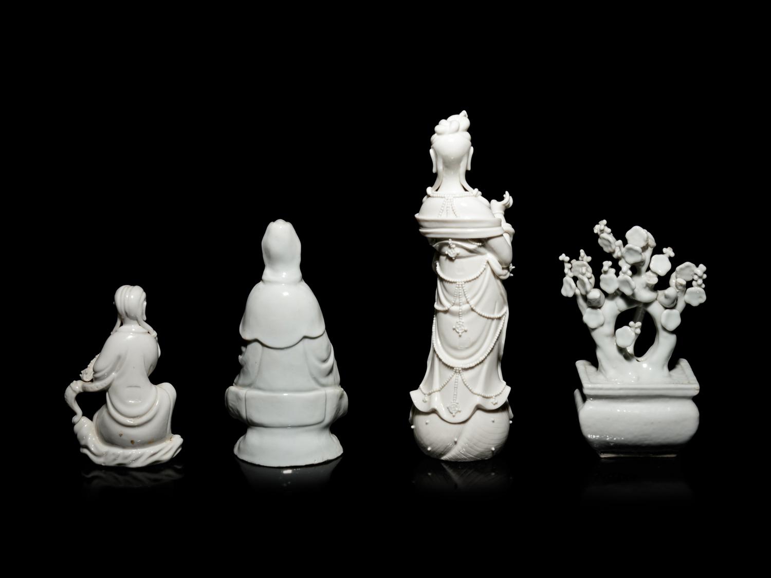 Eight Chinese Monochrome Glazed Porcelain Articles