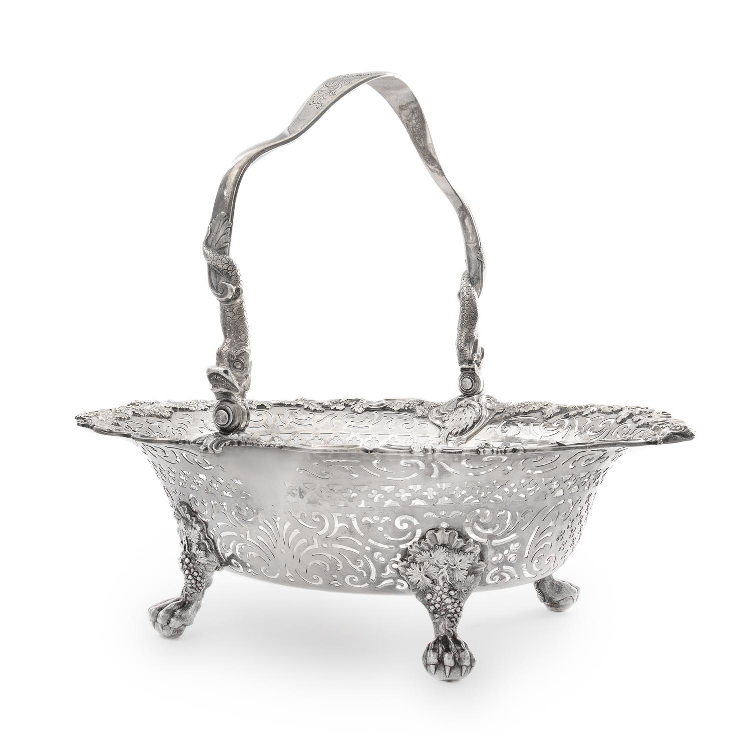 A George II Silver Centerpiece Basket