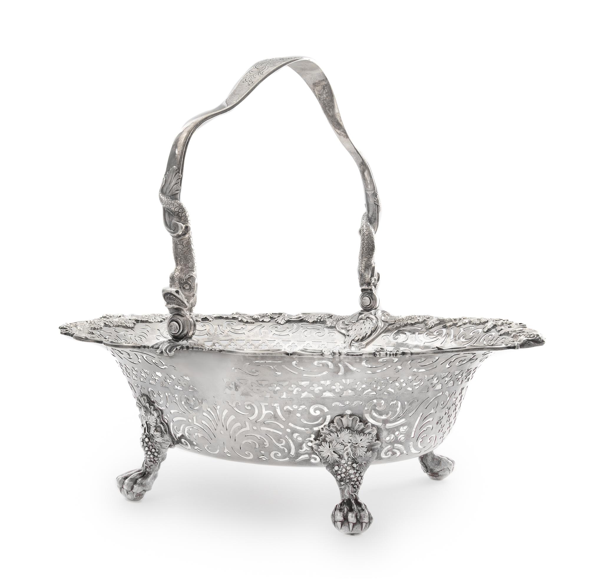 A George II Silver Centerpiece Basket