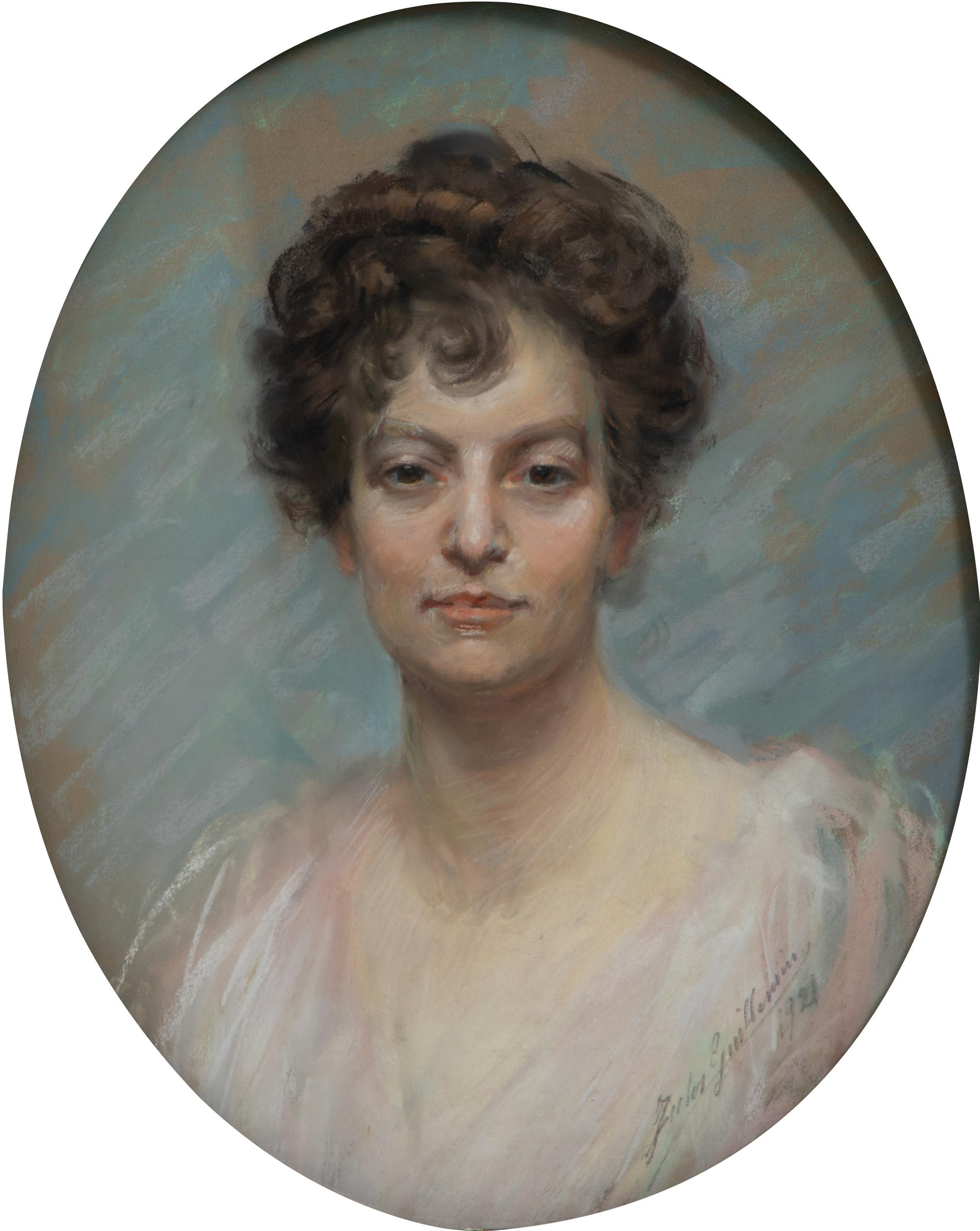 Jules Guillemin, (French, 19th Century), Portrait of Mme. Jocobson,1921