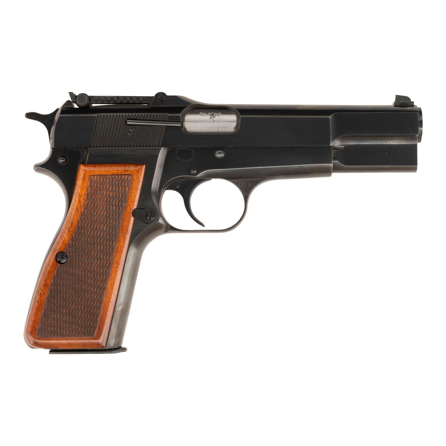 *Belgian Browning Hi Power Pistol with Tangent Sights