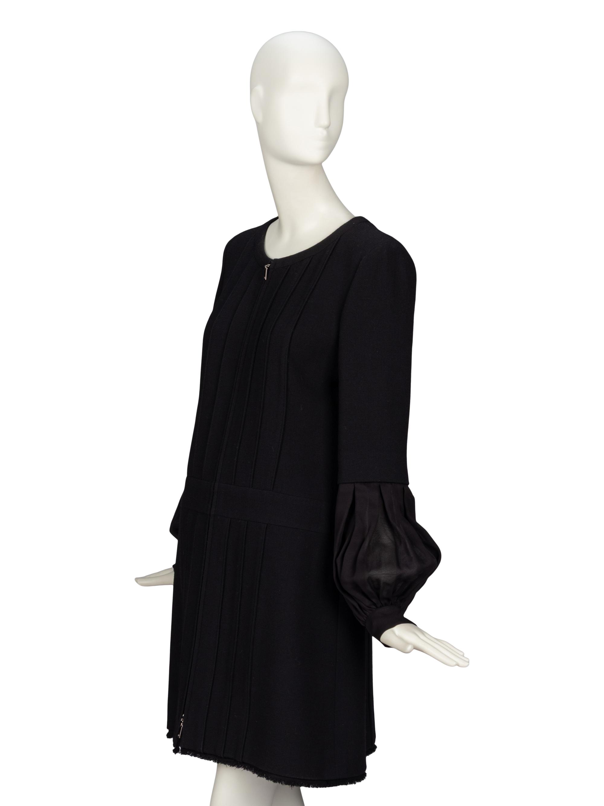 Chanel, Long Sleeve Wool Dress