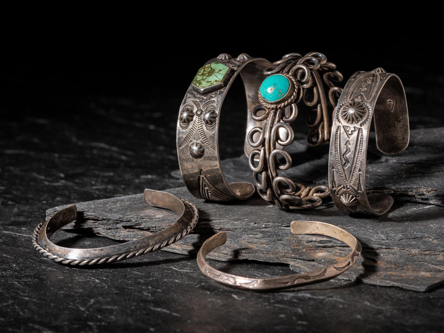 Navajo Silver Cuff Bracelets