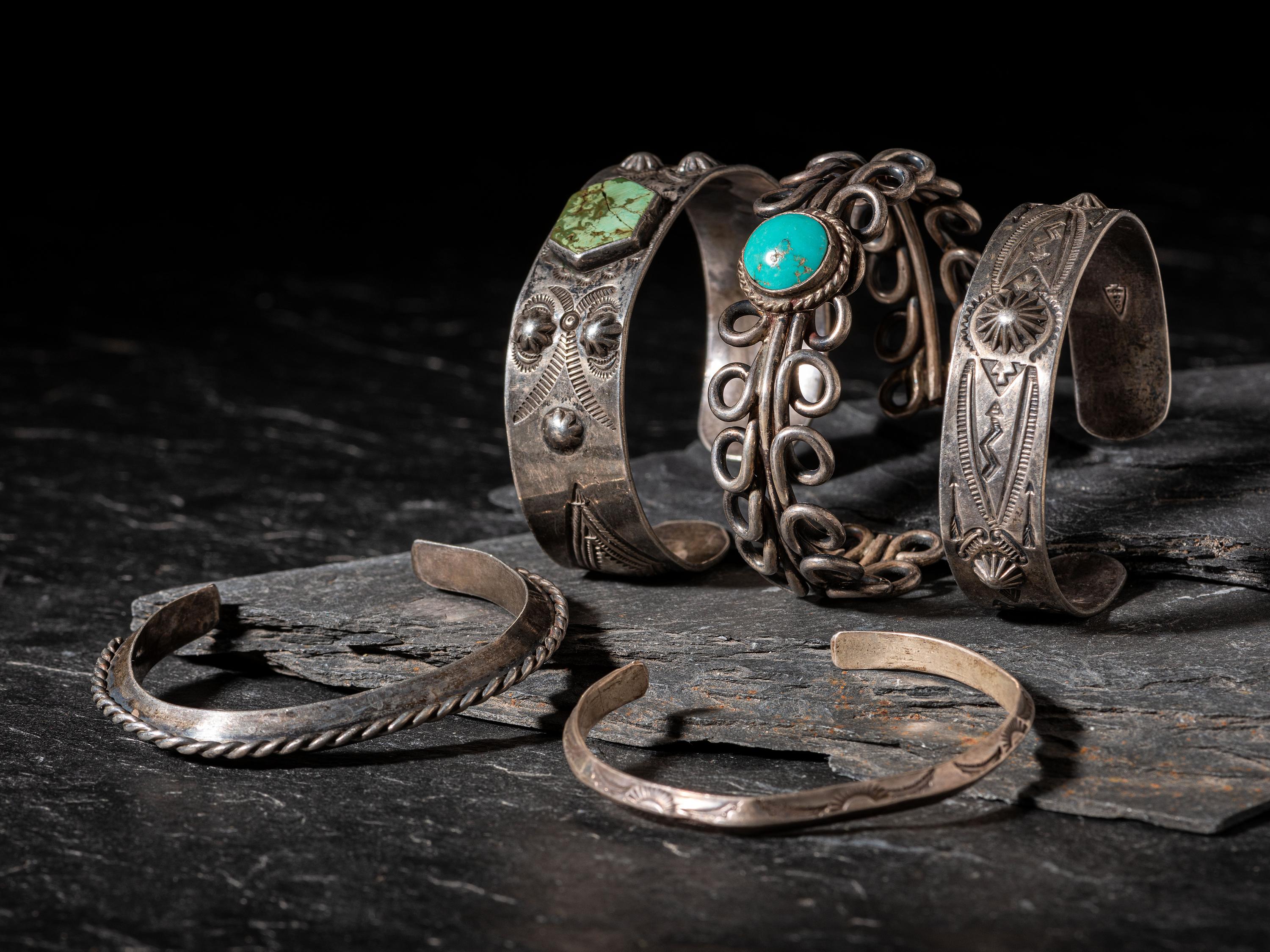 Navajo Silver Cuff Bracelets