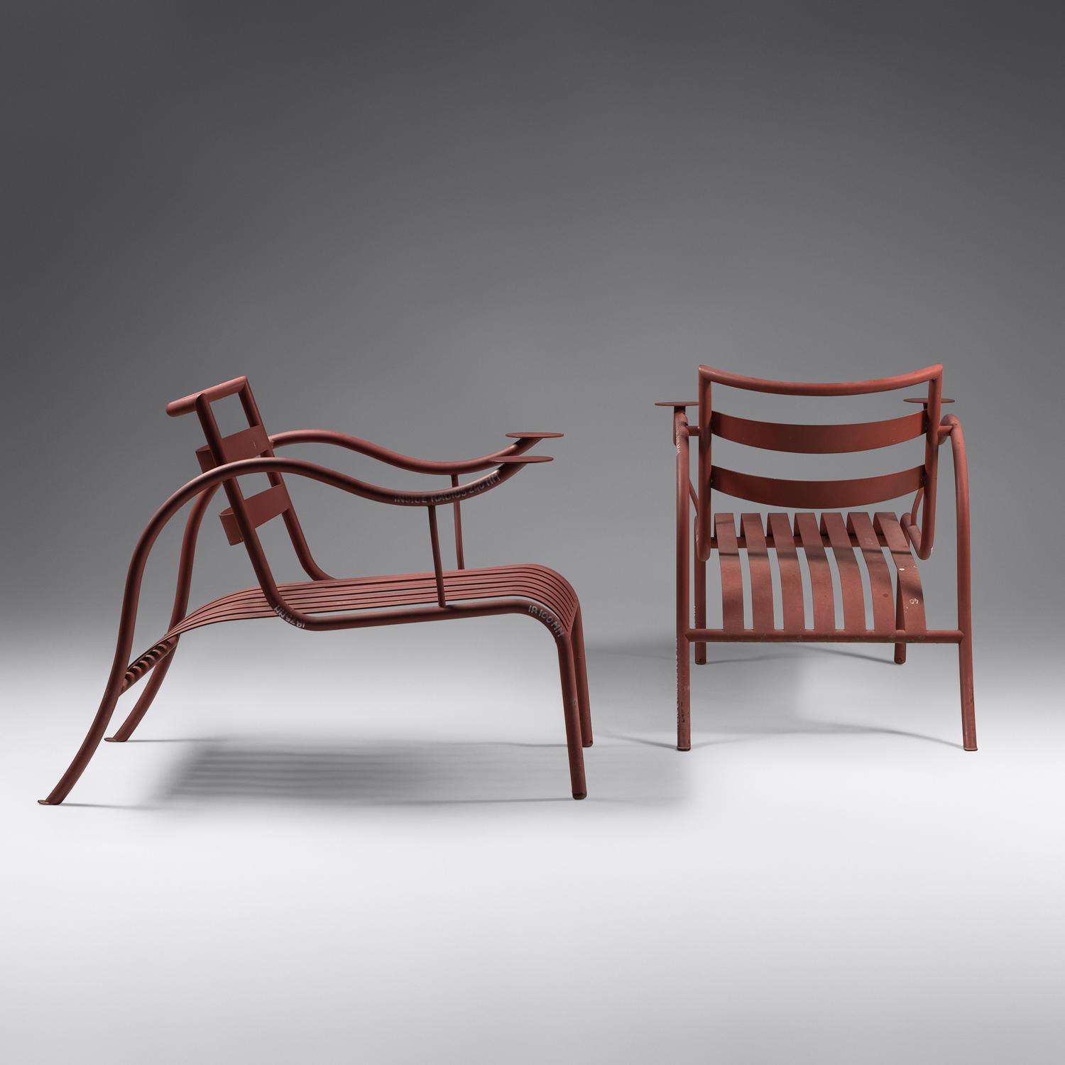 Pair of Thinking Man's Chairs , 1988 Aram, London