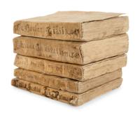A Collection of Five Parchment Bound Manuscripts