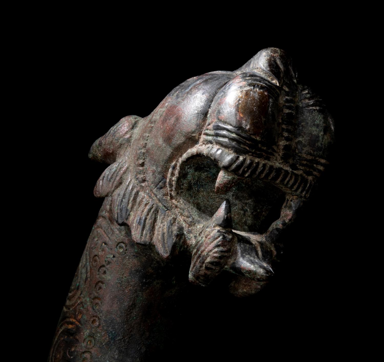 A Roman Bronze Tripod Leg
