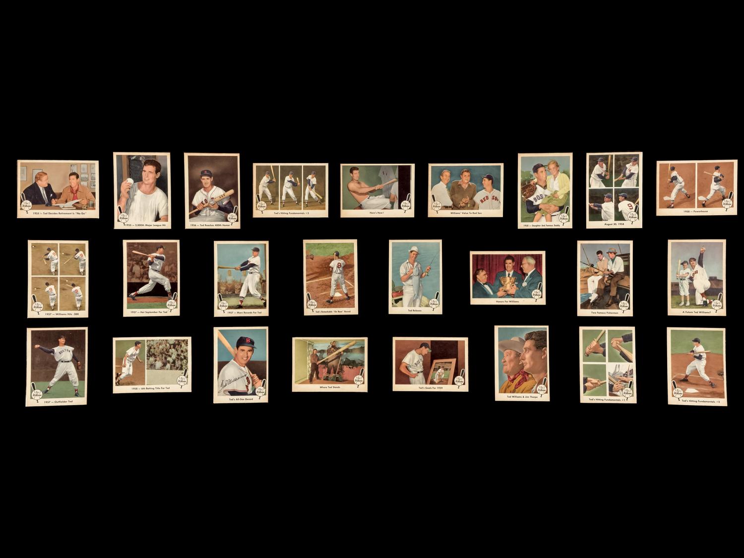 A Near Set of 1959 Fleer Ted Williams Baseball Cards (79/80)