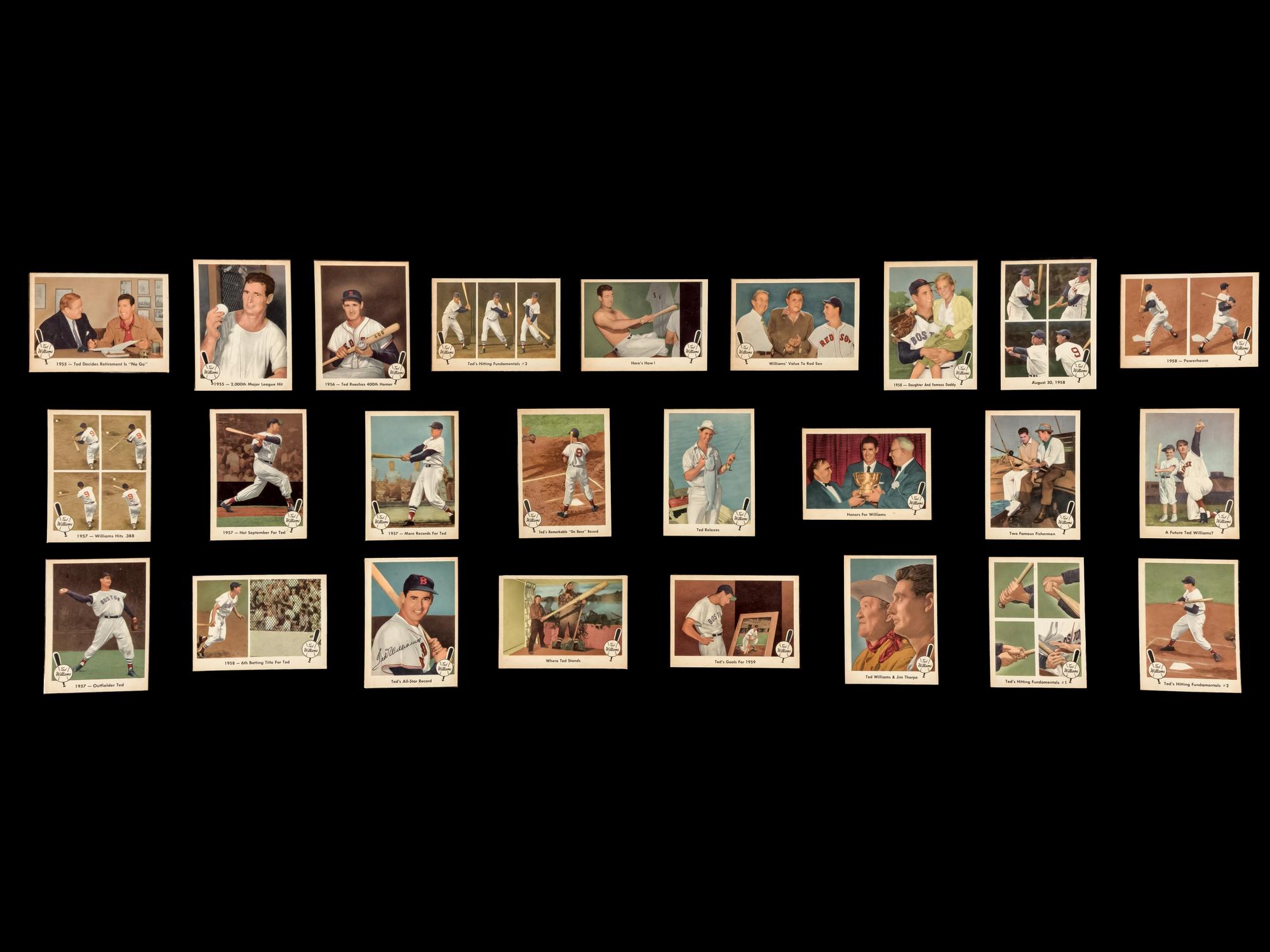 A Near Set of 1959 Fleer Ted Williams Baseball Cards (79/80)