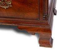An American Chinese Chippendale Style Carved Mahogany Chest on Chest