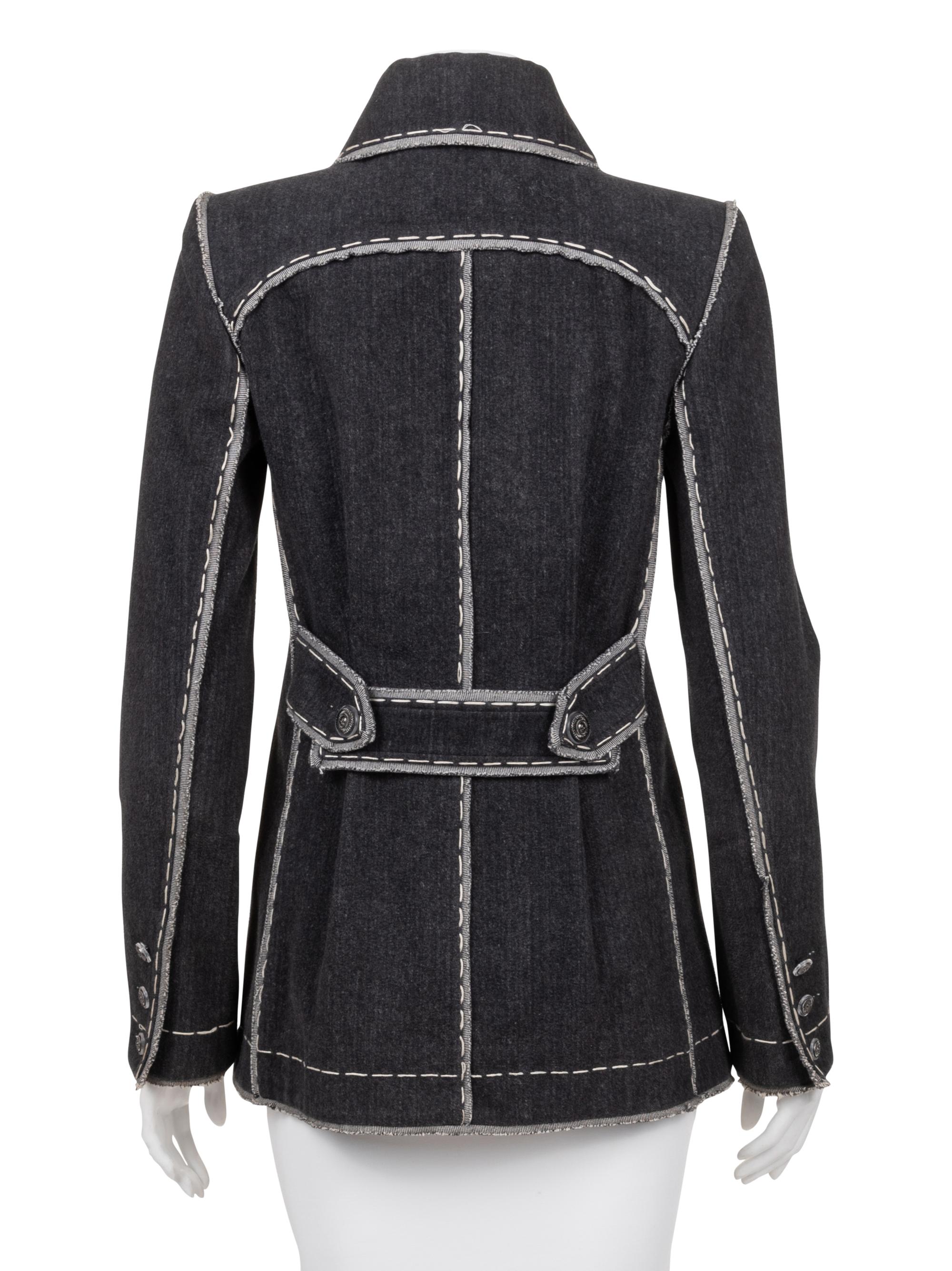Chanel Denim Double Breasted Jacket, 2000-10s