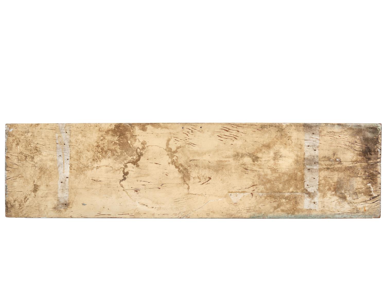 Two Painted Wood Advertising Signs