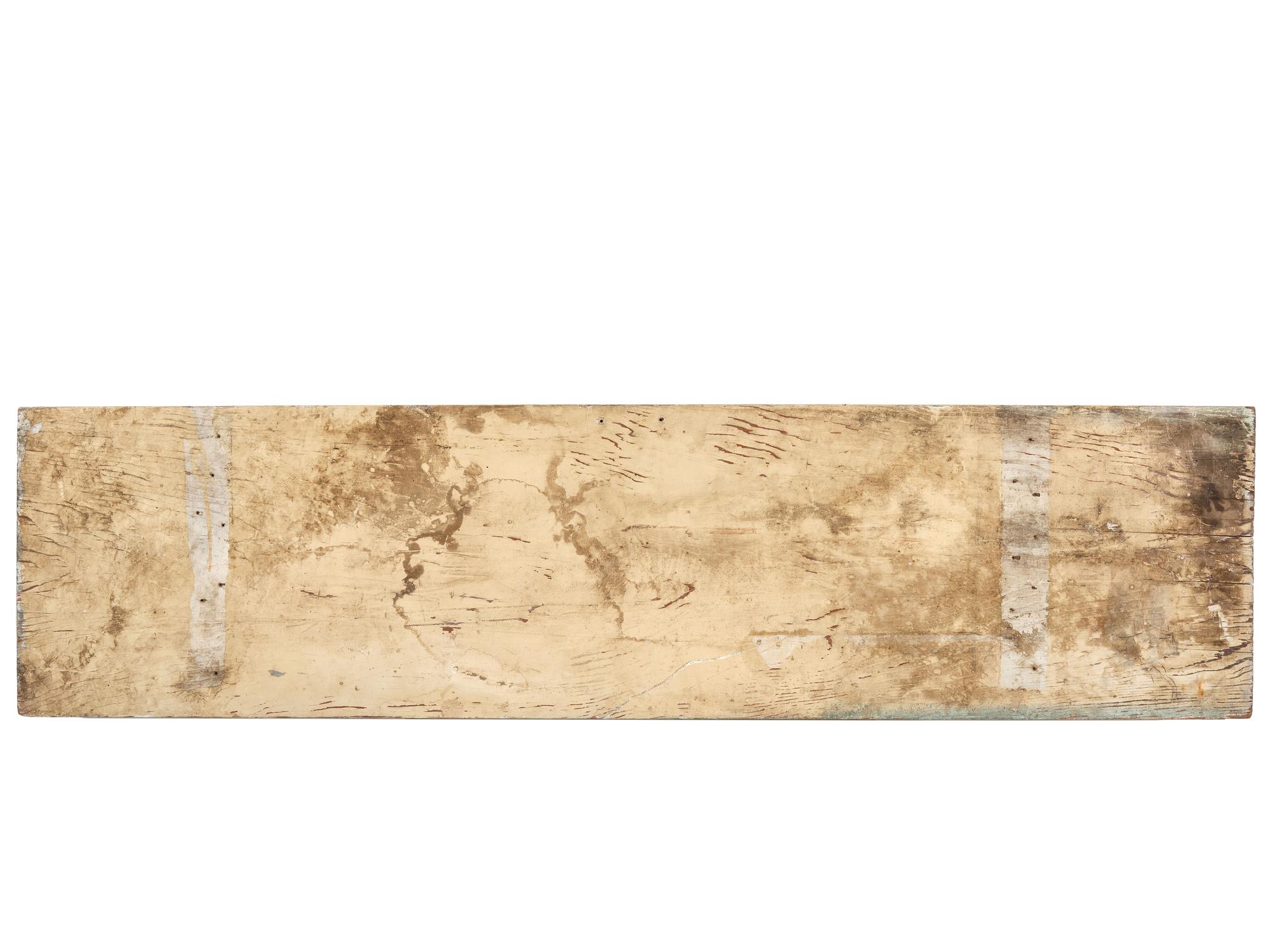 Two Painted Wood Advertising Signs