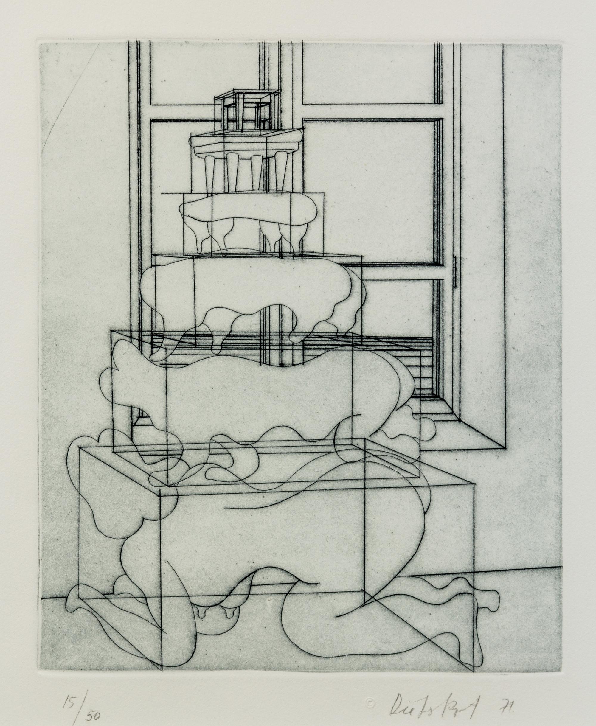 Dieter Roth, (German/Swiss, 1930–1998), Ein weiblicher Gedanke (A Feminine Thought), 1971 (suite of 2)