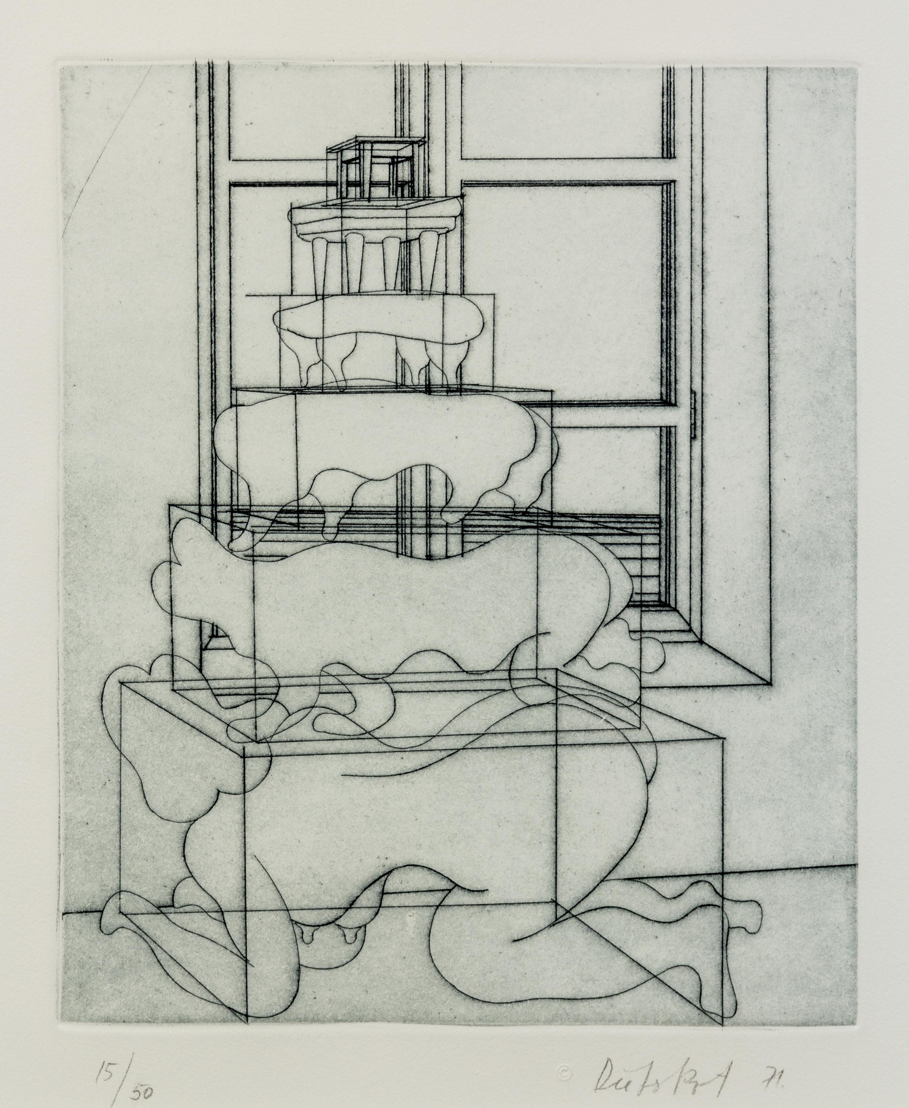 Dieter Roth, (German/Swiss, 1930–1998), Ein weiblicher Gedanke (A Feminine Thought), 1971 (suite of 2)