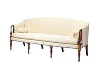 A Federal Inlaid Mahogany And Burl Maple Sofa