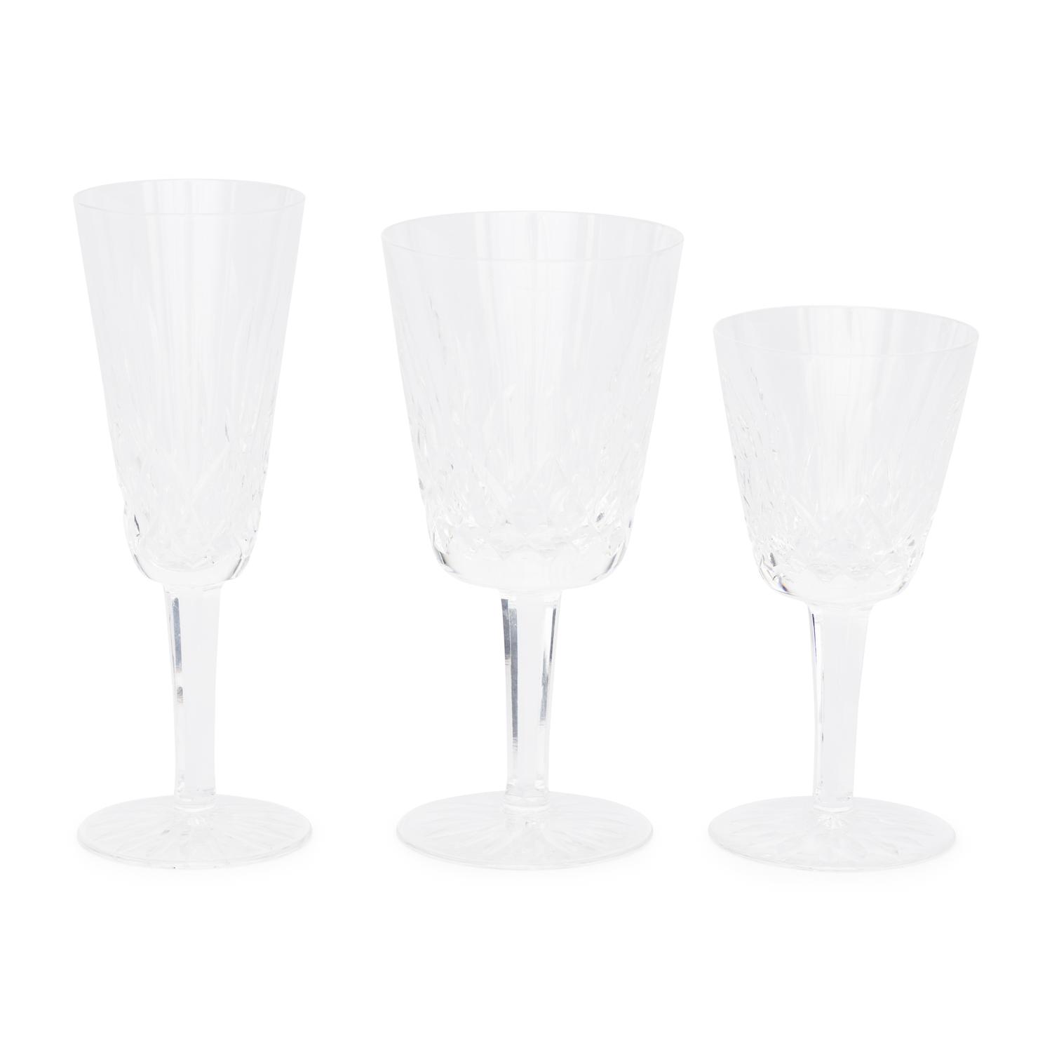 A Waterford Lismore Stemware Service