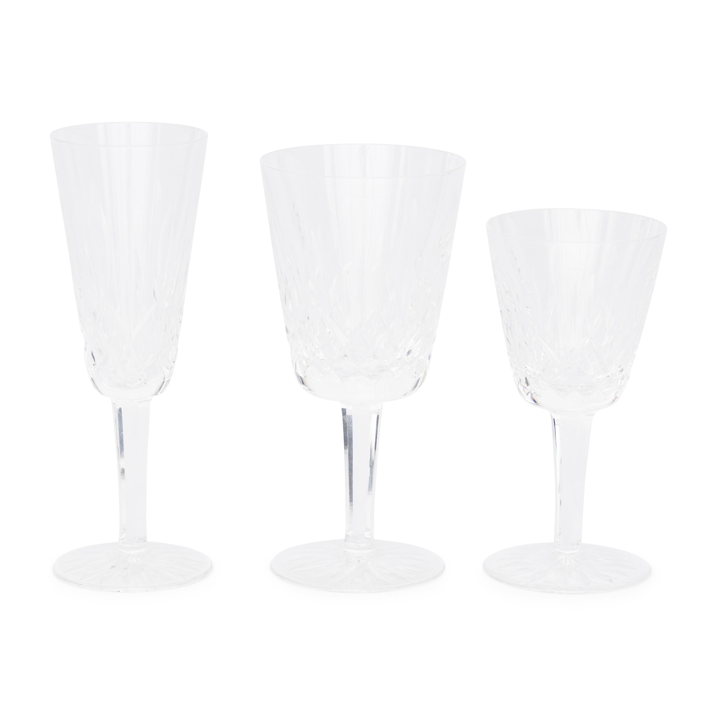 A Waterford Lismore Stemware Service