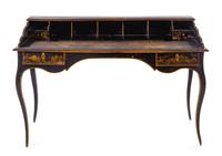 An English Chinoiserie Decorated Desk