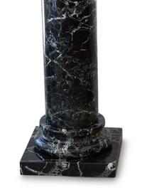 A Pair of Black Marble Pedestals