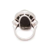 CAMEO AND DIAMOND RING