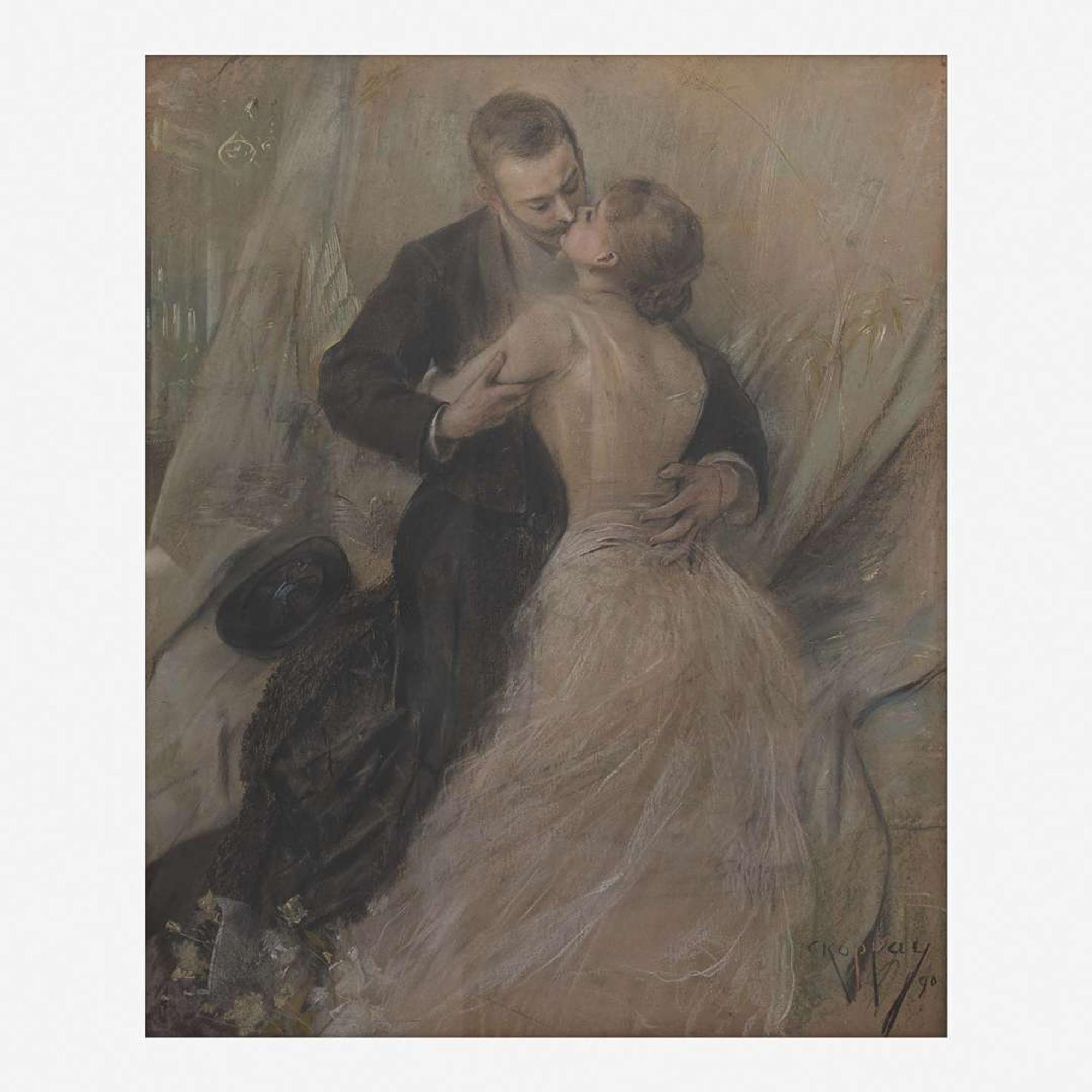 Joszi Arpad Koppay (Hungarian, 1859–1927) The Embrace