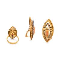 GEMSTONE AND DIAMOND SET