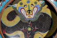 Three Japanese Cloisonne Enamel Articles