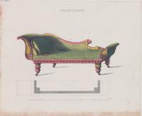 A Set of Nine Color Engravings of Furniture Design Framed height 23 x width 13 inches. — 20TH CENTURY