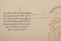 Le festin (The Banquet) from Lysistrata (with colophon)