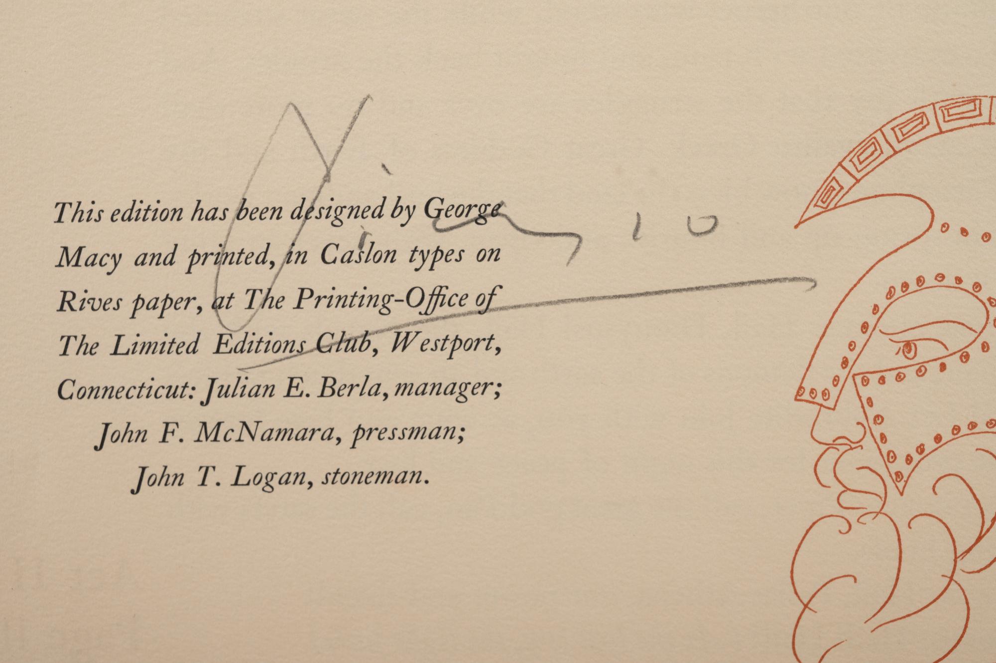Le festin (The Banquet) from Lysistrata (with colophon)