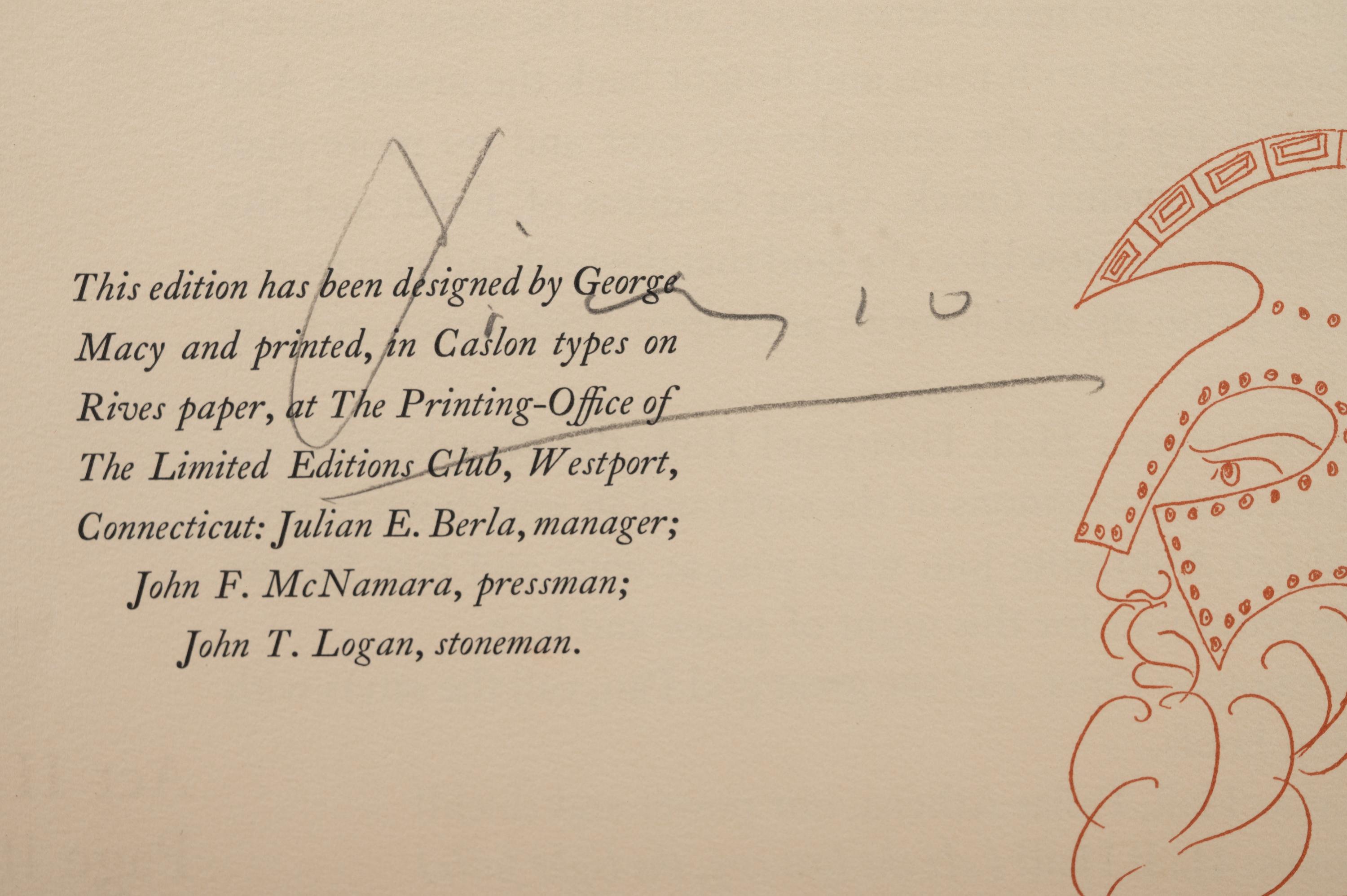 Le festin (The Banquet) from Lysistrata (with colophon)
