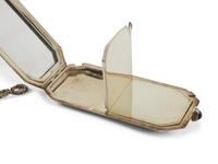An Art Deco 14-Karat Gold and Enamel Compact