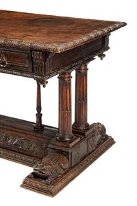 An Italian Baroque Walnut Table