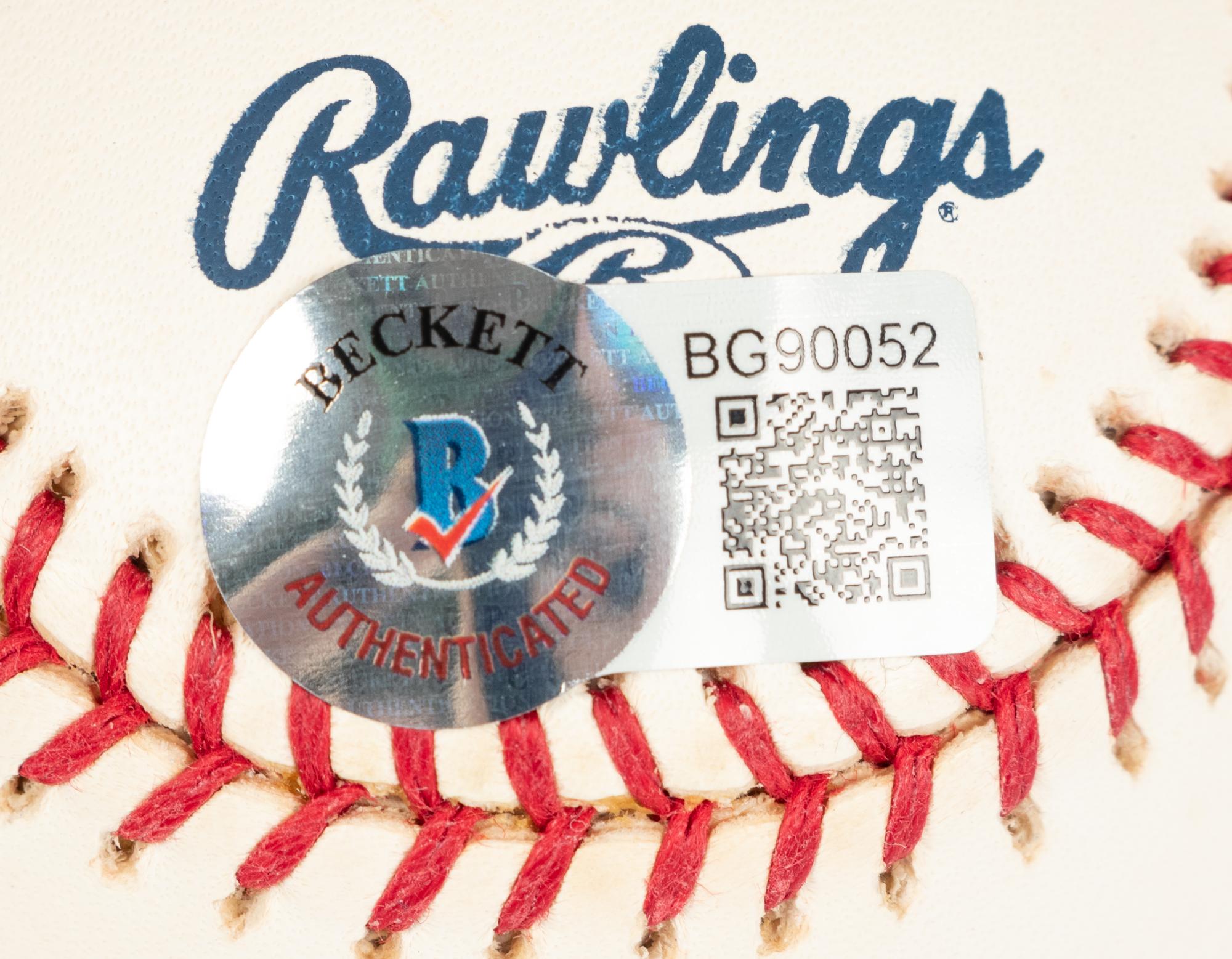 A Group of Chicago Cubs Hall of Fame Signed Autograph Baseballs (Beckett Authentication Services BAS Certified),
