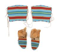 Plateau Matching Beaded Cuffs and Moccasins